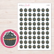 I-12468 planner sticker sheet with enlarged sticker detail