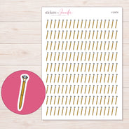 I-12474 planner sticker sheet with enlarged sticker detail