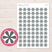 I-12481 planner sticker sheet with enlarged sticker detail