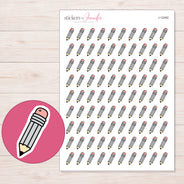 I-12492 planner sticker sheet with enlarged sticker detail