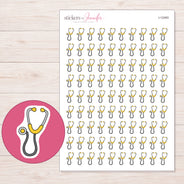 I-12493 planner sticker sheet with enlarged sticker detail