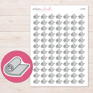 I-12495 planner sticker sheet with enlarged sticker detail