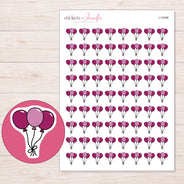 I-12496 planner sticker sheet with enlarged sticker detail