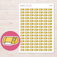 I-12497 planner sticker sheet with enlarged sticker detail