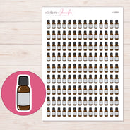 I-12501 planner sticker sheet with enlarged sticker detail