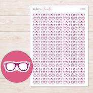 I-12503 planner sticker sheet with enlarged sticker detail