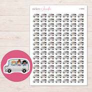 I-12504 planner sticker sheet with enlarged sticker detail