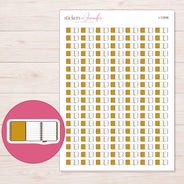 I-12506 planner sticker sheet with enlarged sticker detail