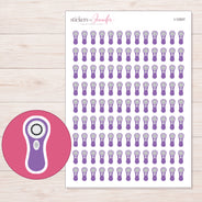 I-12507 planner sticker sheet with enlarged sticker detail