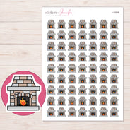 I-12508 planner sticker sheet with enlarged sticker detail