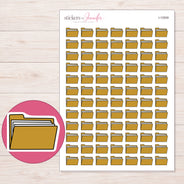 I-12509 planner sticker sheet with enlarged sticker detail