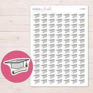I-12520 planner sticker sheet with enlarged sticker detail