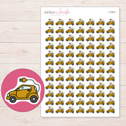 I-12521 planner sticker sheet with enlarged sticker detail