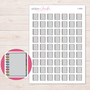 I-12523 planner sticker sheet with enlarged sticker detail