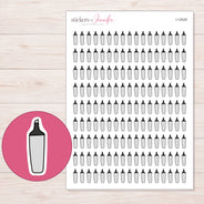 I-12529 planner sticker sheet with enlarged sticker detail