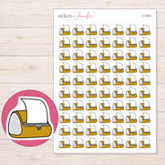 I-12542 planner sticker sheet with enlarged sticker detail