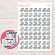 I-12553 planner sticker sheet with enlarged sticker detail