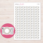 I-12554 planner sticker sheet with enlarged sticker detail
