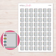 I-12557 planner sticker sheet with enlarged sticker detail
