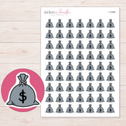I-12560 planner sticker sheet with enlarged sticker detail