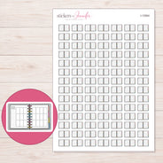 I-12564 planner sticker sheet with enlarged sticker detail