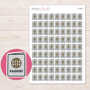 I-12569 planner sticker sheet with enlarged sticker detail