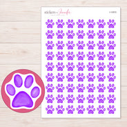 I-12572 planner sticker sheet with enlarged sticker detail