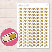 I-12578 planner sticker sheet with enlarged sticker detail