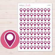 I-12579 planner sticker sheet with enlarged sticker detail