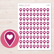 I-12580 planner sticker sheet with enlarged sticker detail