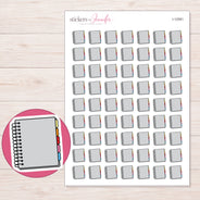 I-12581 planner sticker sheet with enlarged sticker detail