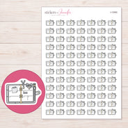 I-12582 planner sticker sheet with enlarged sticker detail