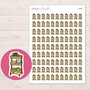 I-12584 planner sticker sheet with enlarged sticker detail