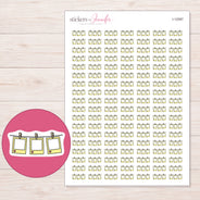 I-12587 planner sticker sheet with enlarged sticker detail