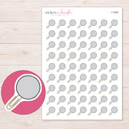I-12588 planner sticker sheet with enlarged sticker detail