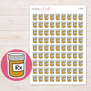 I-12591 planner sticker sheet with enlarged sticker detail