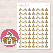 I-12604 planner sticker sheet with enlarged sticker detail