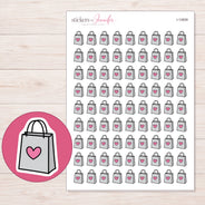 I-12609 planner sticker sheet with enlarged sticker detail