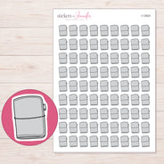 I-12624 planner sticker sheet with enlarged sticker detail