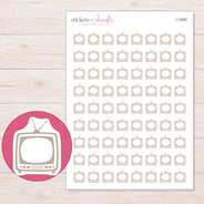 I-12628 planner sticker sheet with enlarged sticker detail