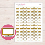 I-12629 planner sticker sheet with enlarged sticker detail