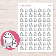 I-12631 planner sticker sheet with enlarged sticker detail