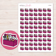 I-12637 planner sticker sheet with enlarged sticker detail