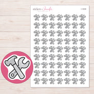 I-12638 planner sticker sheet with enlarged sticker detail