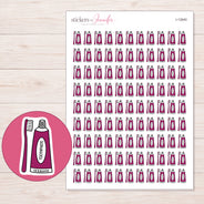 I-12640 planner sticker sheet with enlarged sticker detail