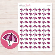 I-12645 planner sticker sheet with enlarged sticker detail