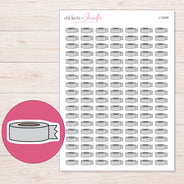 I-12648 planner sticker sheet with enlarged sticker detail