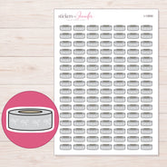 I-12650 planner sticker sheet with enlarged sticker detail