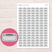 I-12655 planner sticker sheet with enlarged sticker detail