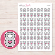 I-12657 planner sticker sheet with enlarged sticker detail